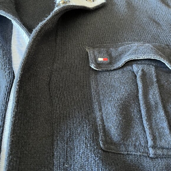 Tommy blue sweater button up xxl - Picture 3 of 4